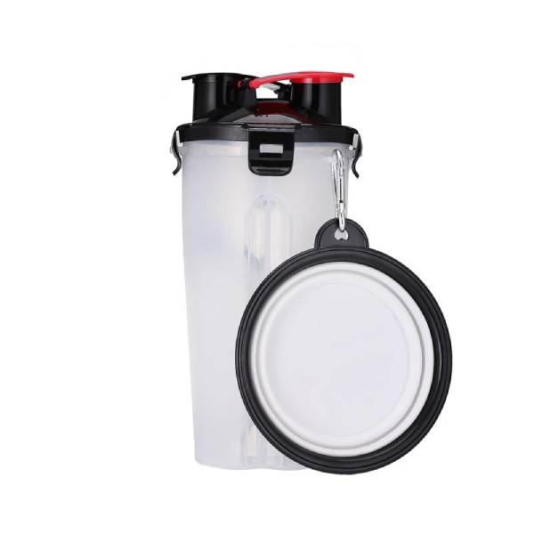 قمقمه دوقلو آب و غذای سگ و گربه